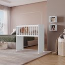 Ver imagem 1 de Berço Conforto Premium C/rodízios e Grade Móvel - Branco