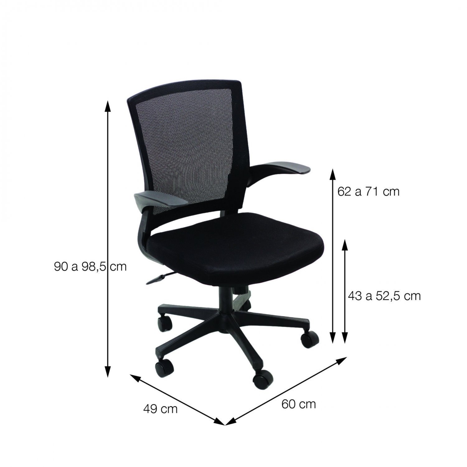 Kit 2 Cadeiras Para Escritorio Diretor Giratoria Milao 3314  - 5