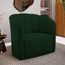 Ver imagem 2 de Poltrona Decorativa Living Abby Bouclê Verde - Desk Design