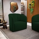 Ver mais imagens de Poltrona Decorativa Living Abby Bouclê Verde - Desk Design