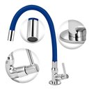 Ver imagem 2 de Torneira Cozinha de Mesa Tubo Gourmet Flexível Azul