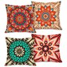 Kit com 4 Capas para Almofadas Decorativas Mandala Colorida - 1