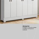 Ver mais imagens de Guarda Roupa Casal 6 Portas e 3 Gavetas Prático - Branco