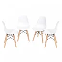 Ver imagem 2 de Kit 4 Cadeiras Base Madeira Dkr