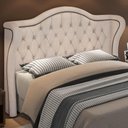 Ver imagem 5 de Cabeceira Cama Box Casal Queen 160cm Antibes P02 Linho Bege Cru
