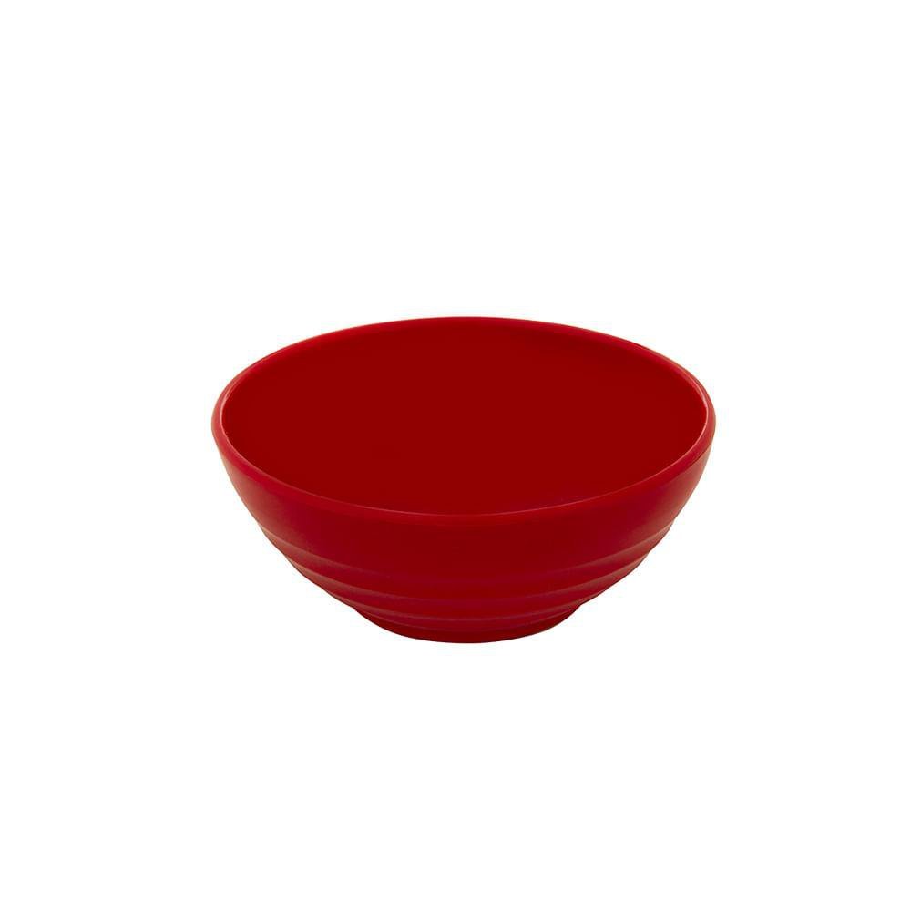 Bowl Oriental Redonda 500ml Vermelha em Policarbonato Linha Profissional Cook VEM - 1
