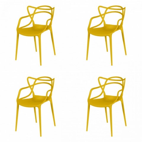 Kit 4 Cadeiras Allegra Solna 