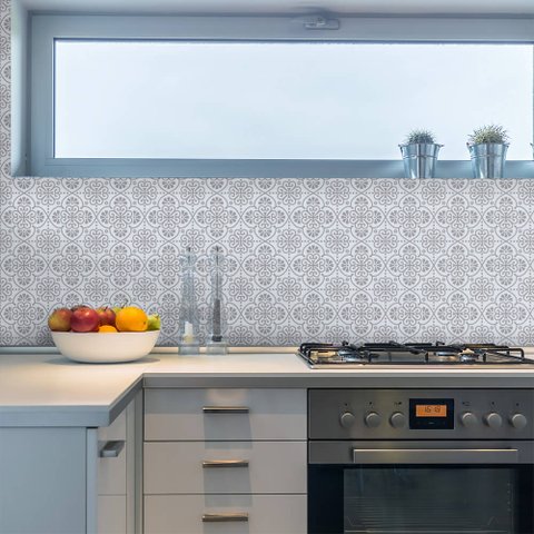 Adesivo de Azulejo Classic Grey Arte Destaque