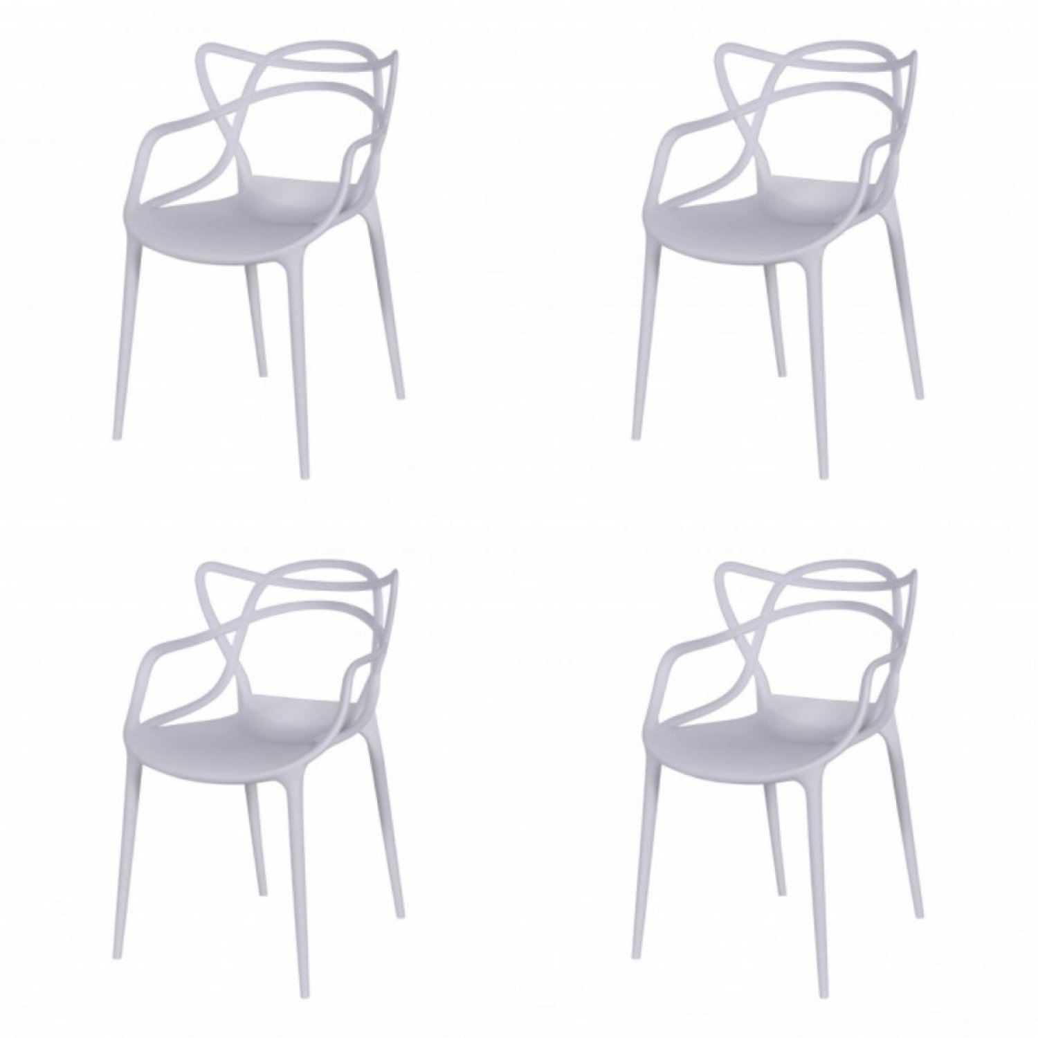 Kit 4 Cadeiras Allegra Solna OR Design - 1