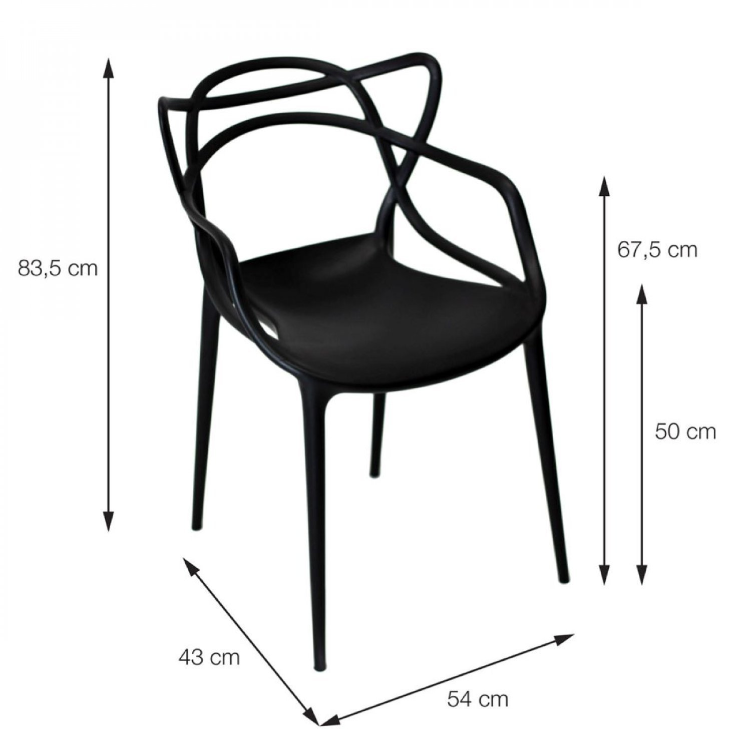 Kit 4 Cadeiras Allegra Solna OR Design - 5