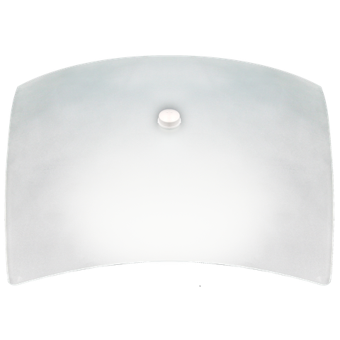 Plafon Charm com Vidro Quadrado Fosco de 250mm com 1 Furo