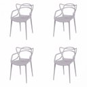 Ver imagem 1 de Kit com 4 Cadeiras para Sala de de Jantar Solna 