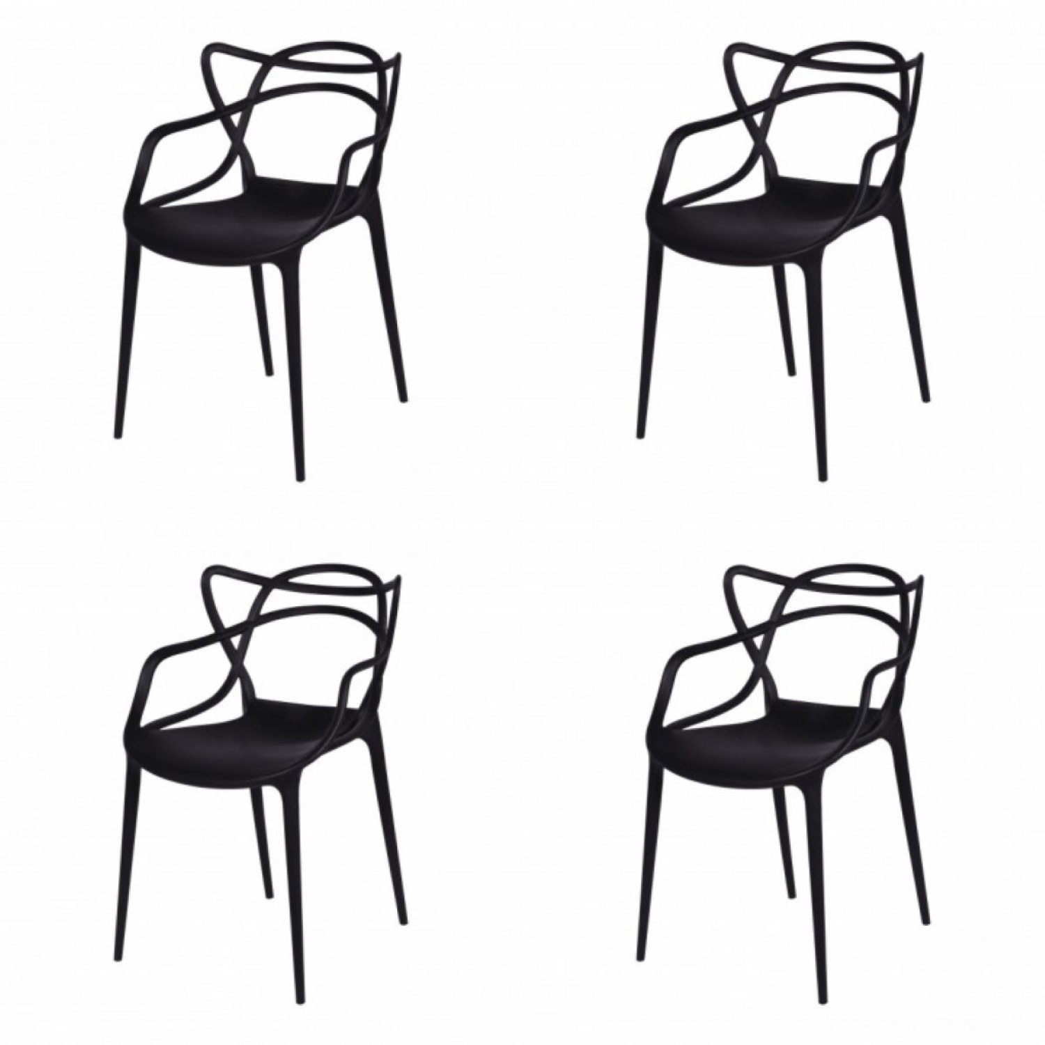 Kit 4 Cadeiras Allegra Solna OR Design