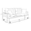 Ver imagem 6 de Sofá 2 Lugares 160cm com Almofadas Veras D05 Suede Cinza - Mpozenato