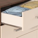 Ver imagem 4 de Comoda Isabele 5 Gav 2 Portas Chocolate/off White