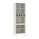 Ver imagem 3 de Paneleiro Luciane 70cm Nicho Microondas 4 Portas e 1 Nicho Lis