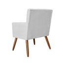 Ver imagem 4 de Jogo 2 Poltronas Estofadas Para Quarto Closet Onix Suede Branco - LM DECOR