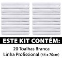 Ver imagem 2 de Kit 20 Toalhas 100% Algodão Salão Manicure Academia SPA 44x70cm Marcotex