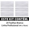 Kit 20 Toalhas 100% Algodão Salão Manicure Academia SPA 44x70cm Marcotex - 2