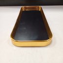 Ver imagem 3 de Bandeja Decorativa para Servir Retangular Home&co com Espelho Metal 1x22x9cm Dourado