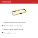 Ver imagem 7 de Bandeja Decorativa de Metal Dourado 1x22x9cm Servir Mesa Organizar Café Aparador