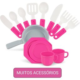 Brinque Cozinha Infantil Completa Unicórnio Magic Toys - 6