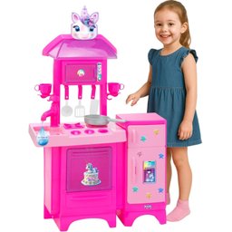Brinque Cozinha Infantil Completa Unicórnio Magic Toys - 9