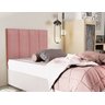 Cabeceira Premium Estofada Cama Box Solteiro 90 Cm - Rose - 2