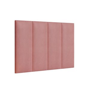 Cabeceira Premium Estofada Cama Box Solteiro 90 Cm - Rose