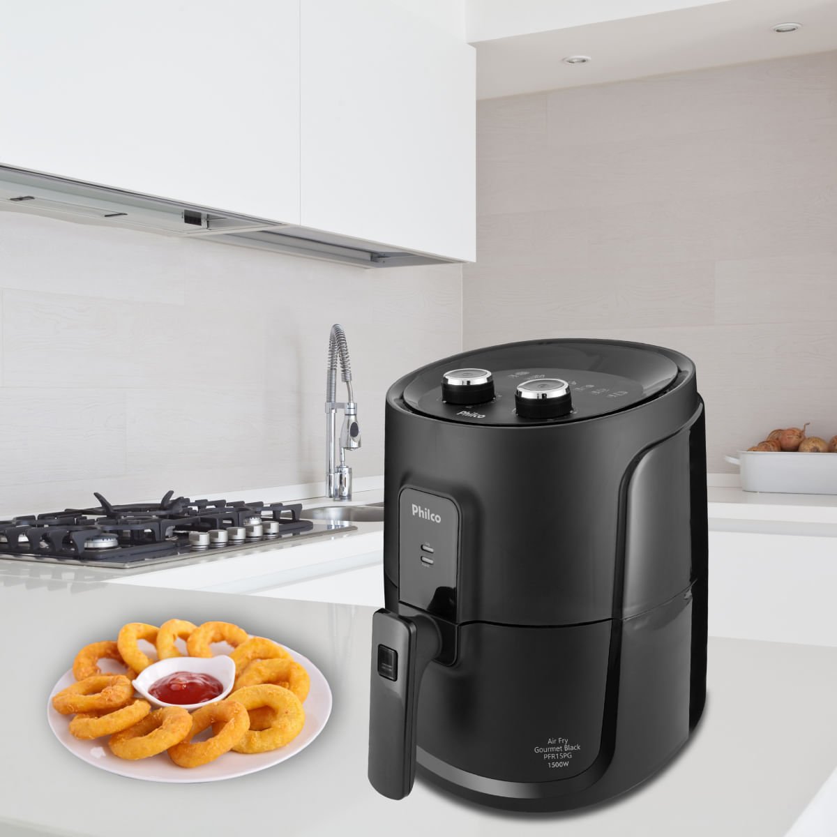 Fritadeira Air Fry Philco PFR15PG Gourmet Black 4L 1500W 127V ...