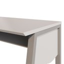 Ver imagem 6 de Mesa Escrivaninha Escritório com 150cm Industrial Tampo Chanfrado e Pés Metálicos Executive Cinza