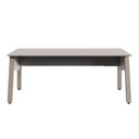 Ver imagem 4 de Mesa Escrivaninha Escritório com 150cm Industrial Tampo Chanfrado e Pés Metálicos Executive Cinza