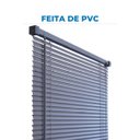 Ver imagem 4 de Persiana Horizontal Pvc Primafer 100x130cm - Cinza Escuro