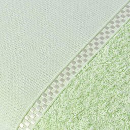 Toalha de Banho Artesanato Arteira Pintar Bordar Ponto Russo Perfeito Estilo Verde Claro - 2