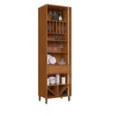 Ver mais imagens de Cristaleira Cristal 2 Portas Vidro 4 Prateleiras MDF LED Amadeirado Indékes
