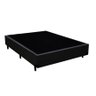 Cama Box Viúva 128 Tecido Sintético Preto Com Colchão Espuma Alegro Bello Box D28 Cinza - 2