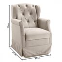 Ver imagem 5 de Poltrona de Balanço para Amamentação Ternura Corano Bege