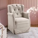 Ver imagem 4 de Poltrona de Balanço para Amamentação Ternura Corano Bege