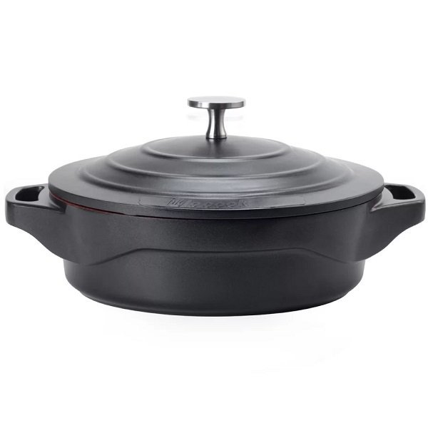 Caçarola Le Cook Baixa 24cm Premier Black com Revestimento Ceramico Lc1866