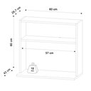 Ver imagem 3 de Suporte Microondas com Nicho Porta Tempero para Cozinha Louis 60cm Branco M12 - D'Rossi