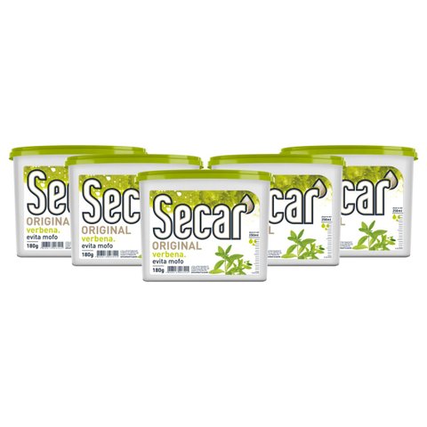 Kit 5 Anti Mofo Secar Original Verbena 180g