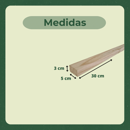 40 Ripas Sarrafos 3x5x30 Cm Madeira de Pinus Artesanato - 3