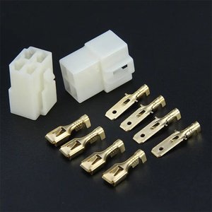 Kit Terminal Conector 4 Vias Com Trava Pacote C/ 10 Kits CONCEPTKITS Preto
