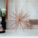 Ver imagem 2 de Kit 02 Escultura Ouriço Decorativo de Ferro Aramado Rose Gold