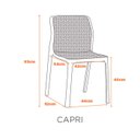 Ver imagem 2 de Conjunto 4 Cadeiras Empilhaveis Area Externa Capri Fratini