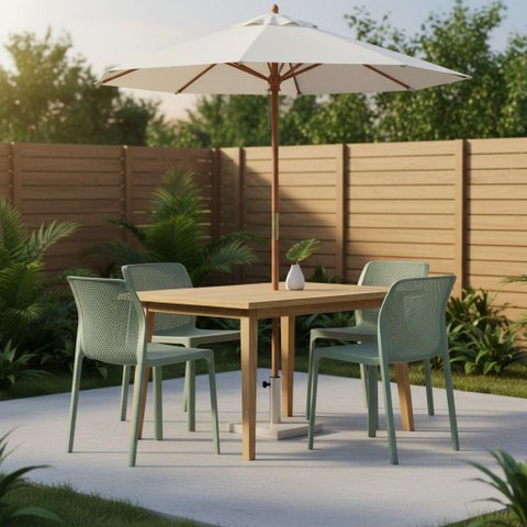 Conjunto 4 Cadeiras Empilhaveis Area Externa Capri Fratini