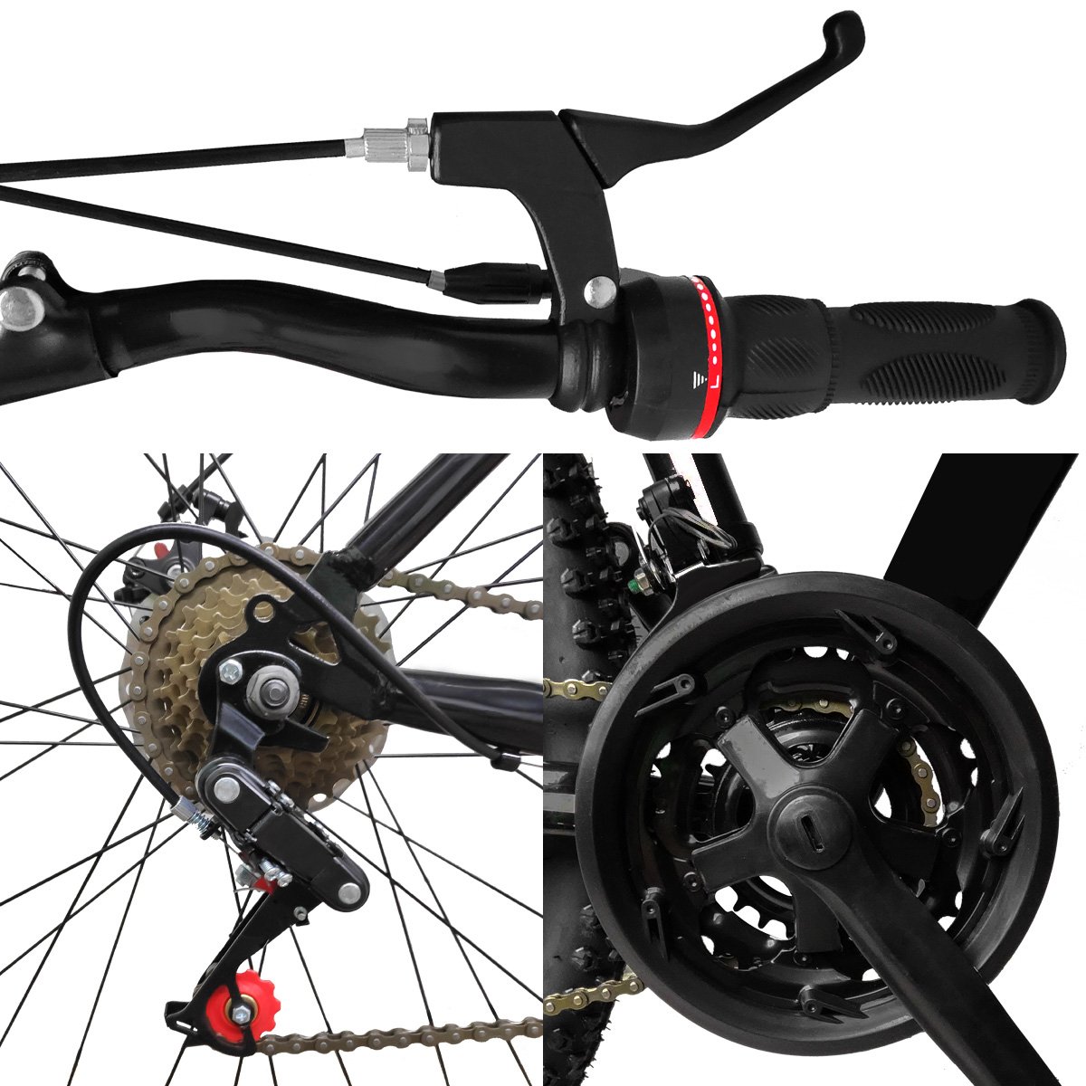 Bicicleta Aro 29 Dropp Sport Aço 21v Freio a Disco Preto e Laranja - 19 - 4