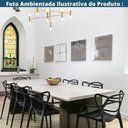 Ver mais imagens de Kit 4 Cadeiras Empilhável Inmetro Aviv Master Allegra Fratini Polipropileno Preto Suporta 182kg