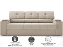 Ver imagem 4 de Sofá com Porta Copos Retrátil e Reclinável Tom 2,05m Velosuede - Netsofas - Bege