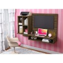 Ver imagem 2 de Conjunto Quarto Solteiro Escrivaninha Painel para TV Mimo e Penteadeira Rouge Espresso Móveis